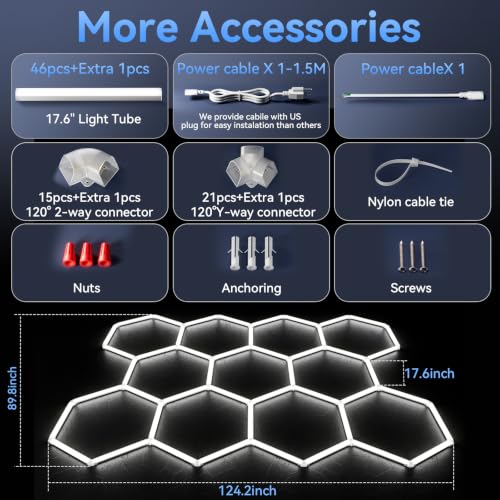 Hexagon LED Garage Light