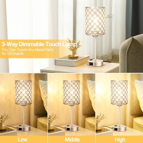 Champagne Gold Lamps for Night Stands