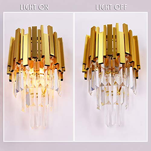 Gold Crystal Wall Sconce