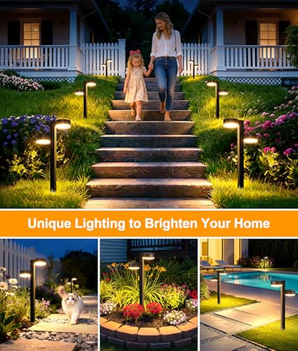 Brighter Solar Pathway Lights Outdoor (2 Count)