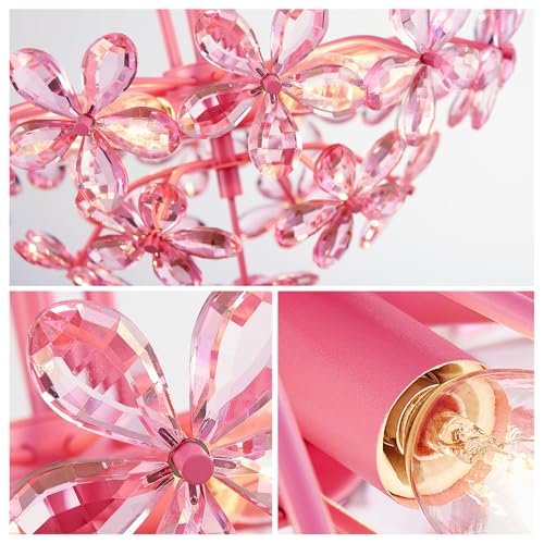 Crystal Chandelier Pendant Flushmount Ceiling Light Modern Lighting Fixture for Bedroom Hallway Bar Kitchen Bathroom