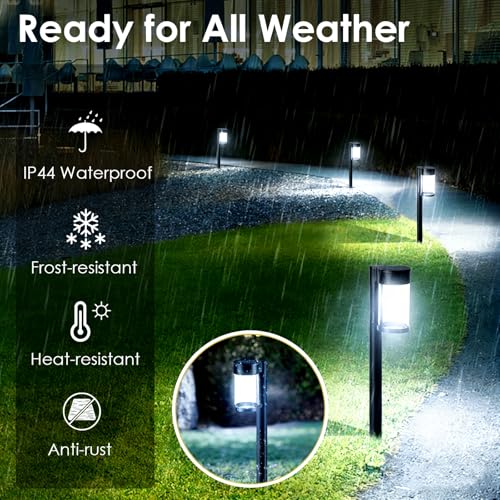 Solar Pathway Lights Outdoor (10 Count)