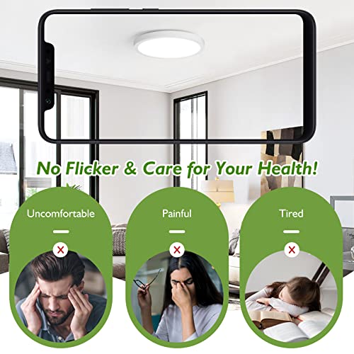 7 Inch Flush Mount LED Ceiling Light Fixture (10 Count)