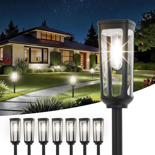 Solar Pathway Lights Outdoor Waterproof