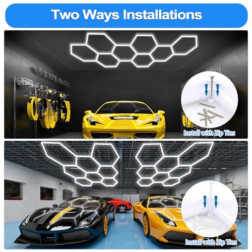 Hexagon LED Garage Light