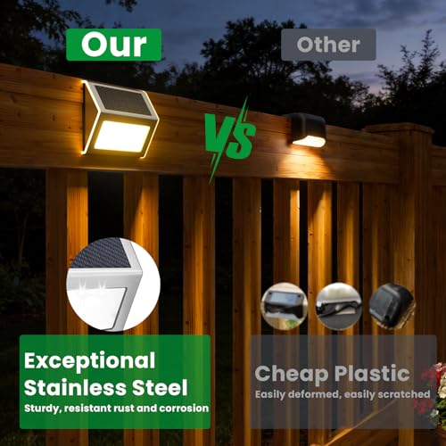 Solar Deck Lights Perfect for Fence (12 Count)