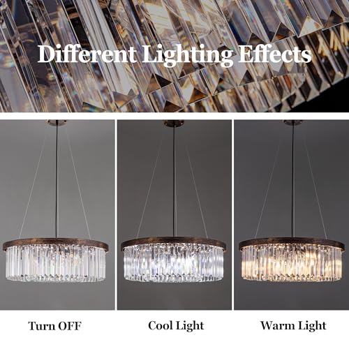 Crystal Chandelier for Dining Room Vintage Ceiling Lighting Fixture