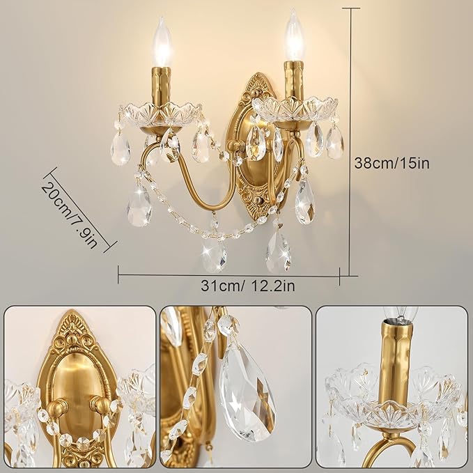 Crystal Wall Sconce