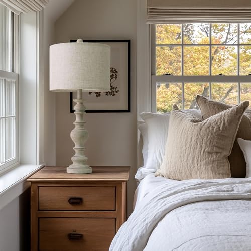 27" Antique Gray Table Lamps Set of 2 (2 Count)
