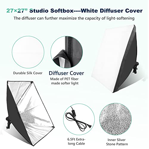 Softbox Photography Lighting Kit