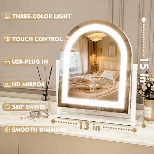 Lighted Makeup Mirror with 3