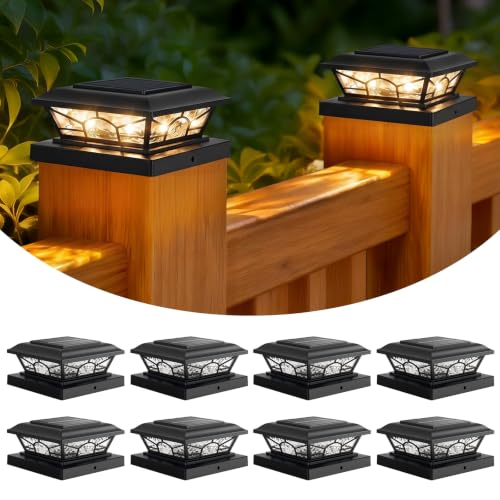4x4 Post Solar Lights (8 Count)