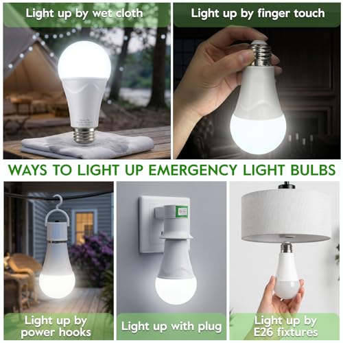 6 Pack Rechargeable Light Bulbs (6 Count)