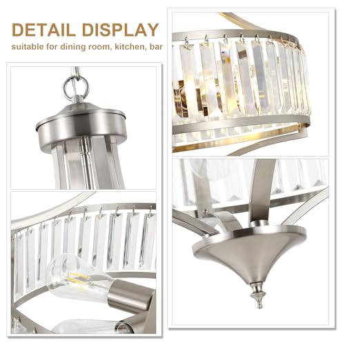 20" Brushed Nickel Chandeliers for Dining Room (5 Count)