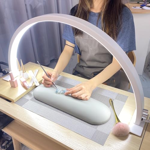Half Moon Nail Light for Desk with Knob
