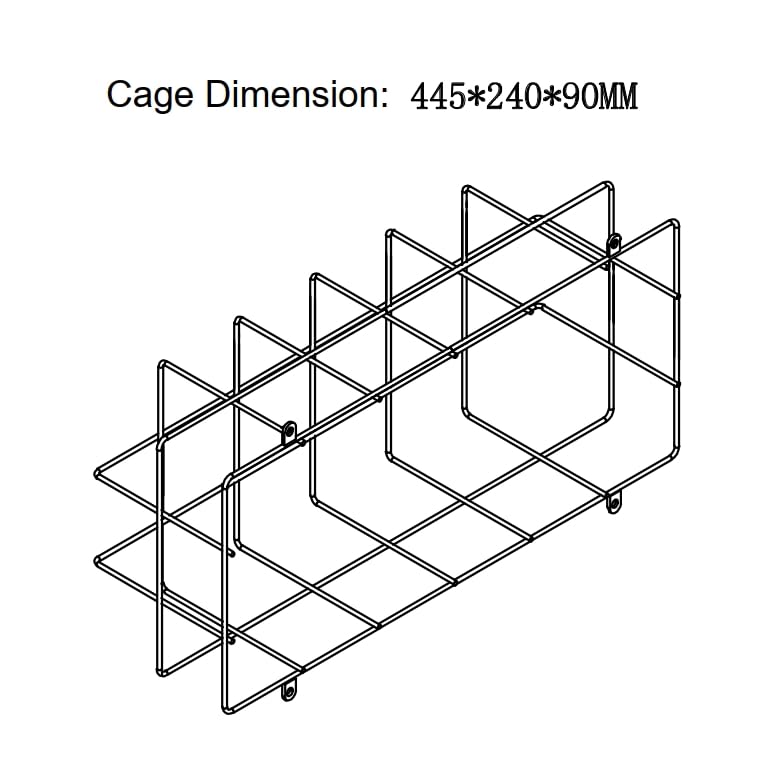 Exit Sign Combo with Wire Cage