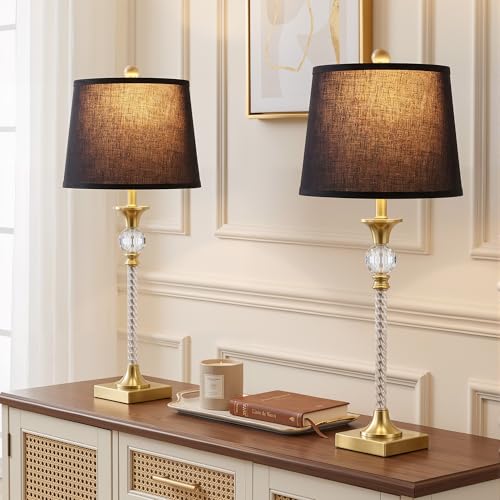 Crystal Buffet Table Lamps Set of 2 (2 Count)