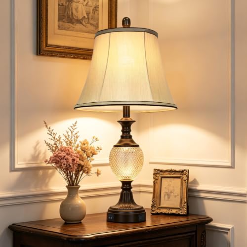 27.5'' Tall Vintage Bedside Table Lamp Single