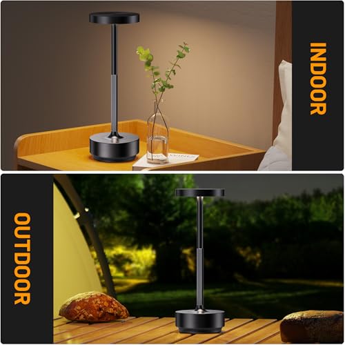 LED Cordless Table Lamp Rechargeable (2 Count)