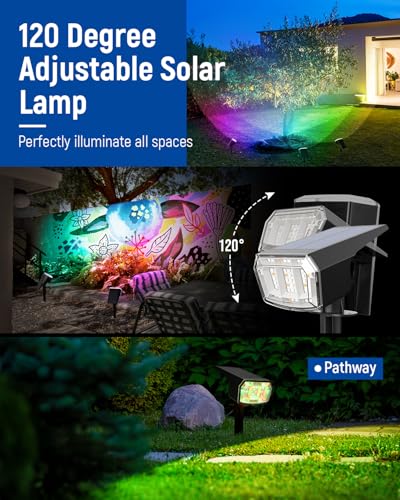 Solar Spot Lights Outdoor Waterproof (10 Count)