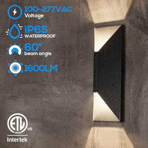 2 Pack Dimmable LED Up Down Wall Light (2 Count)