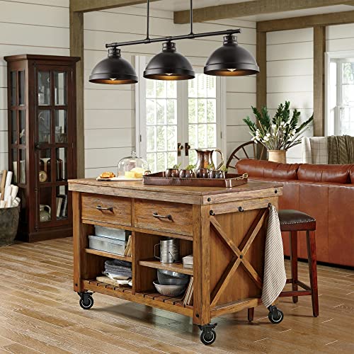 Asher 3 Light Linear Pendant 36" Metal