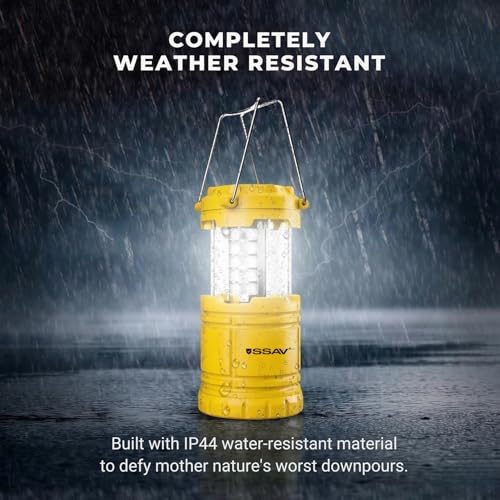 2 Pack Battery Powered LED Lanterns with Batteries for Each Lantern (2 Count)