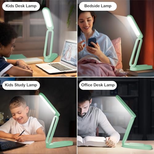 LED Desk Lamp for Office Home & Battery Operated Lamp Rechargeable Lamp Foldable & Portable Light