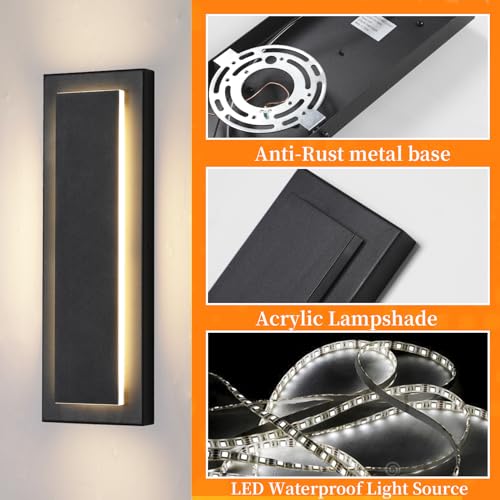 Outdoor Wall Light Modern Wall Lighting 15.7 in