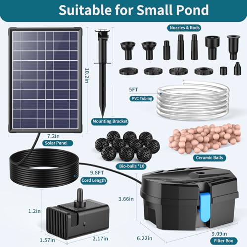 8W Solar Pond Filter Built