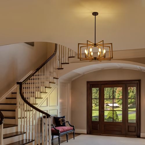 8 Light Modern Farmhouse Chandelier (8 Count)