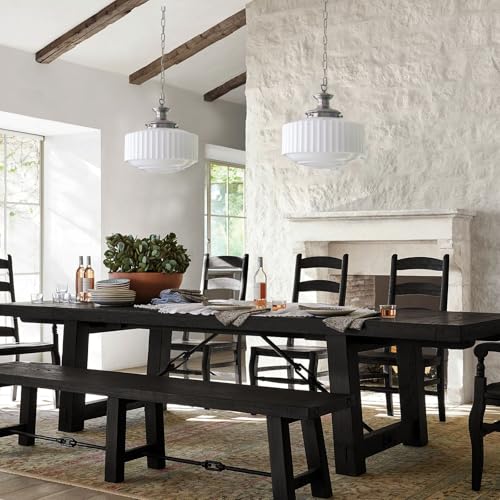 Vintage Milk Glass Pendant Lights