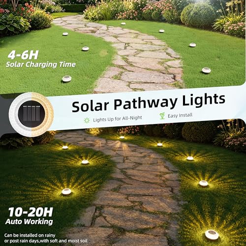 Mini Solar Ground Lights Outdoor (16 Count)