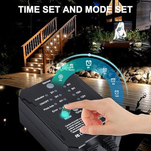 Dimmable LED Deck Lights with Timer and Photocell Sensor and Protecting Shell φ32mm