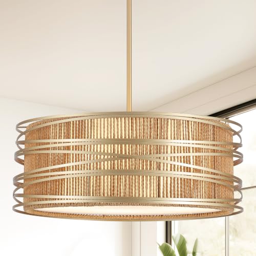 19.7" Rattan Chandelier 5