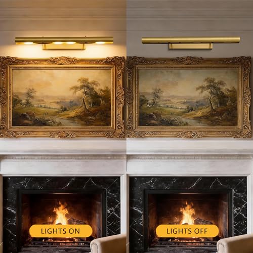 30 inch Hardwired Picture Light for Wall Brass Picture Lighting