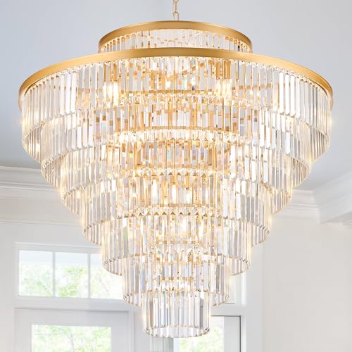 43.3" Large Crystal Chandelier