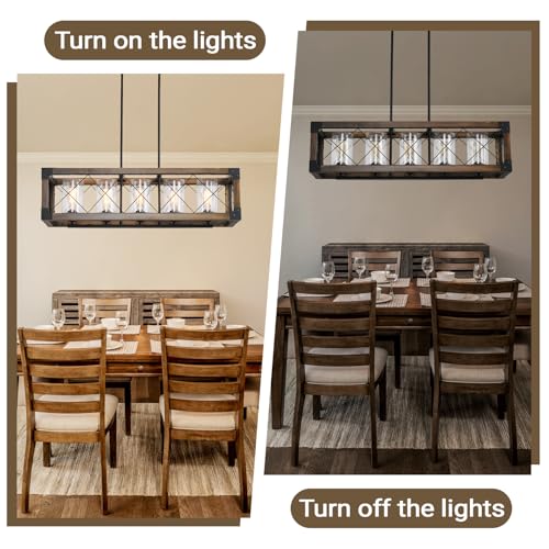 35" Farmhouse Chandelier