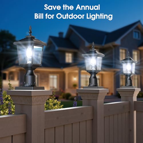 Solar Post Light Outdoor (2 Count)