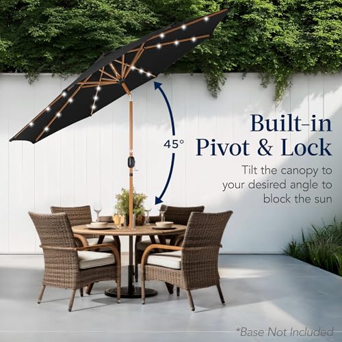 10ft Solar Market Patio Umbrella w