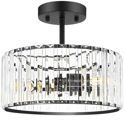Modern Crystal Ceiling Light
