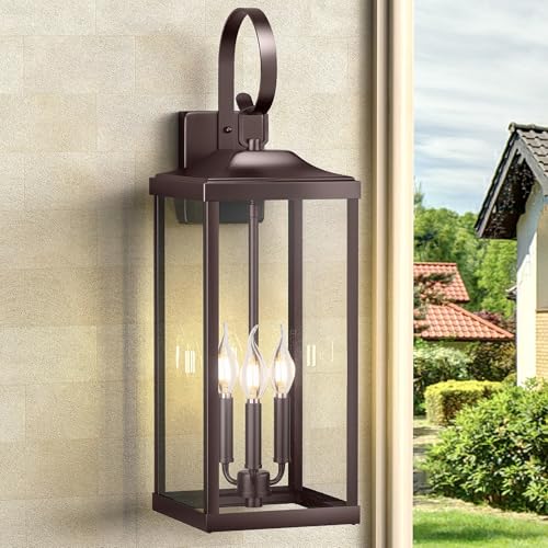 24" Extra Large Oil Rubbed Bronze Outdoor Wall Lights