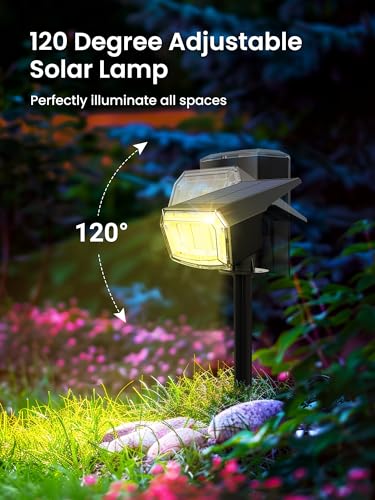 Solar Spot Lights Outdoor Waterproof (6 Count)