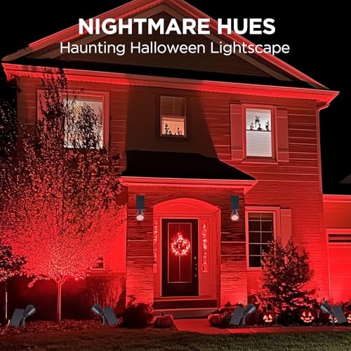 2 Solar Lights Outdoor for Halloween Christmas Xmas (2 Count)