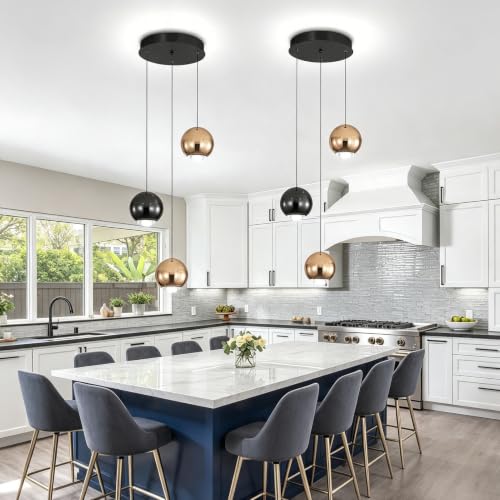 3 Light Cluster Pendant Lights Hanging Chandelier for Kitchen Island