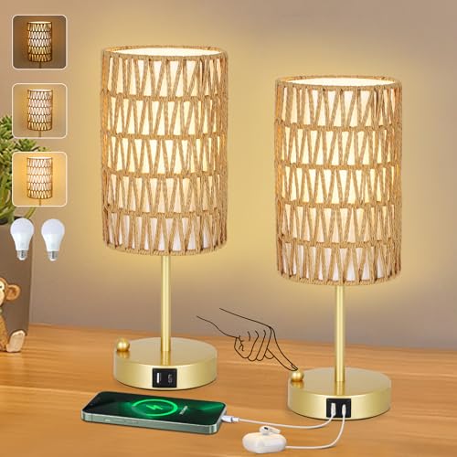 Gold Bedside Lamps Set of 2 (2 Count)