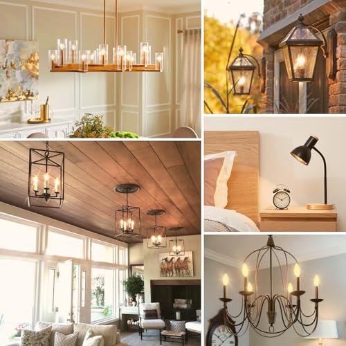 6 Pack Dimmable E12 LED Candelabra Bulbs 60W Equivalent (6 Count)