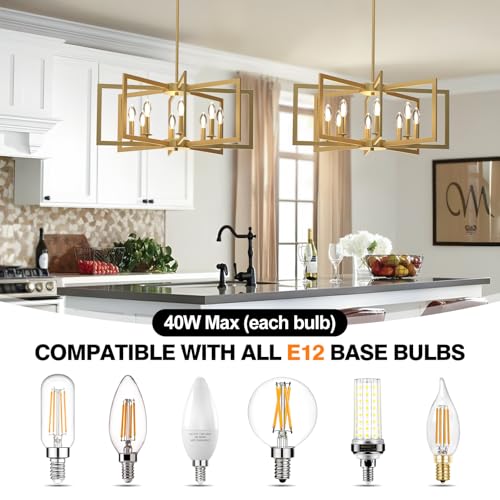 Modern Gold Chandelier
