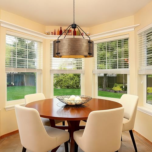 Farmhouse Drum Chandelier