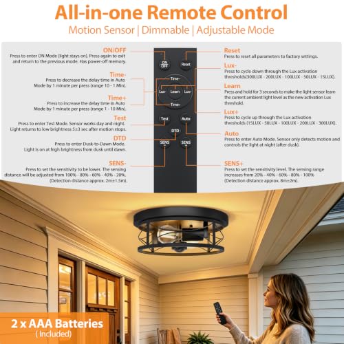 Motion Sensor Outdoor Ceiling Light